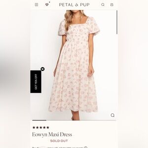 Petal & Pup Pink Floral Maxi Dress